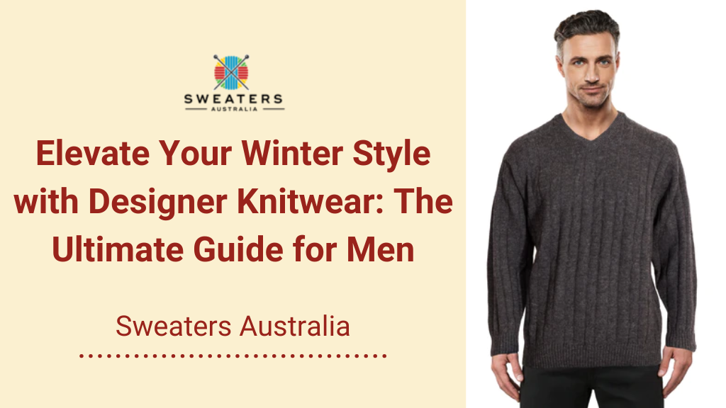 Designer knitwear top for men