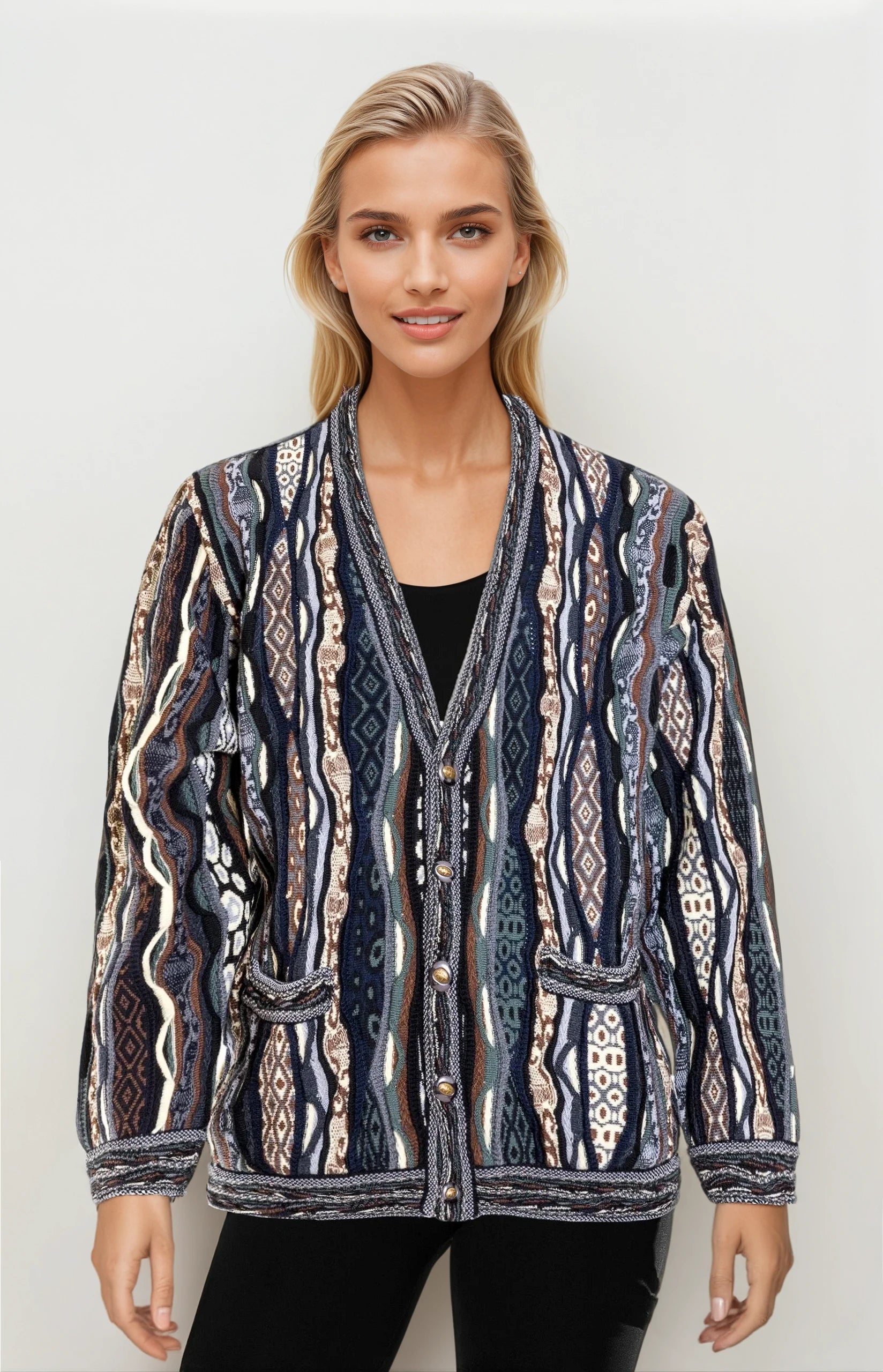 Force - Earth V Cardigan Geccu 3D Multi Colour