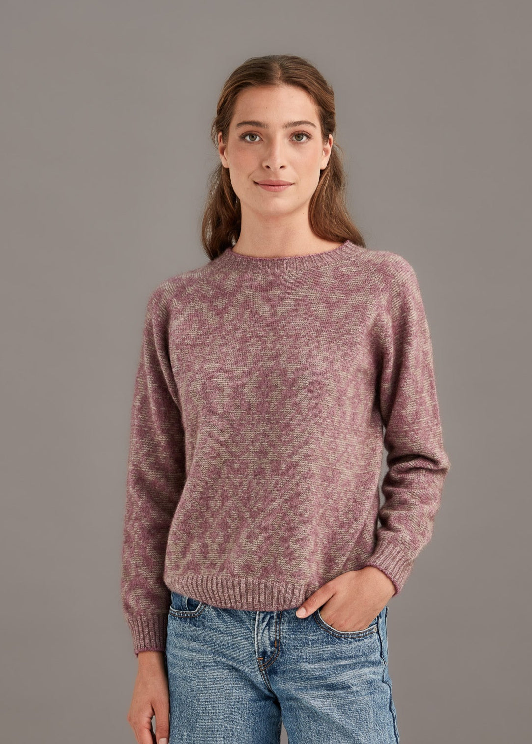 Heather - Possum Merino Fair Isle Sweater