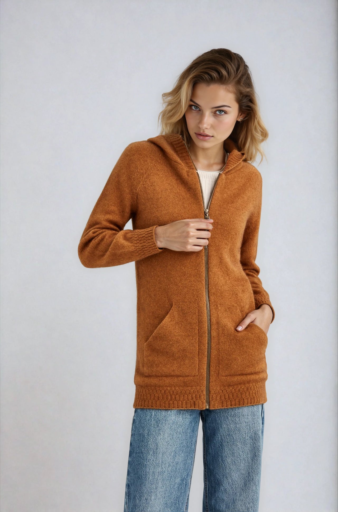 Honeycomb Possum Merino Hooded Jacket