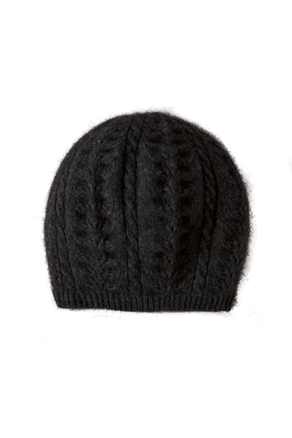 Charcoal - Possum Merino Cable Beret