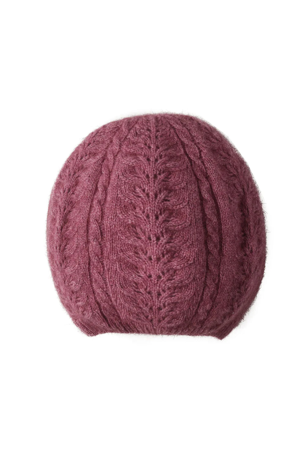 Heather - Possum Merino Cable Beret