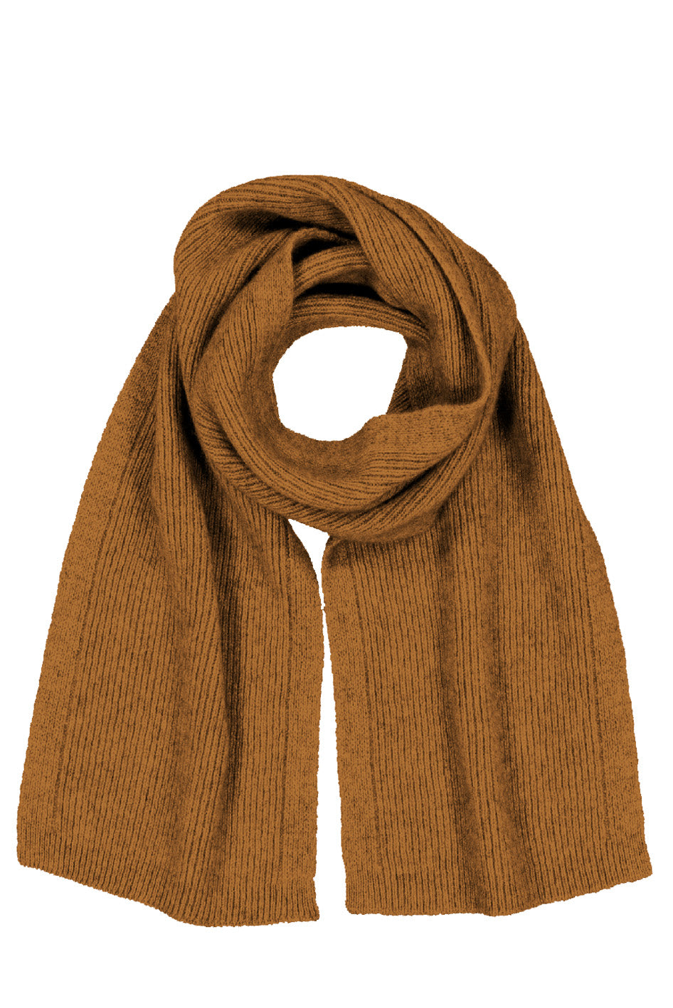 Honeycomb Blue Fine Rib Possum Fur Merino Scarf