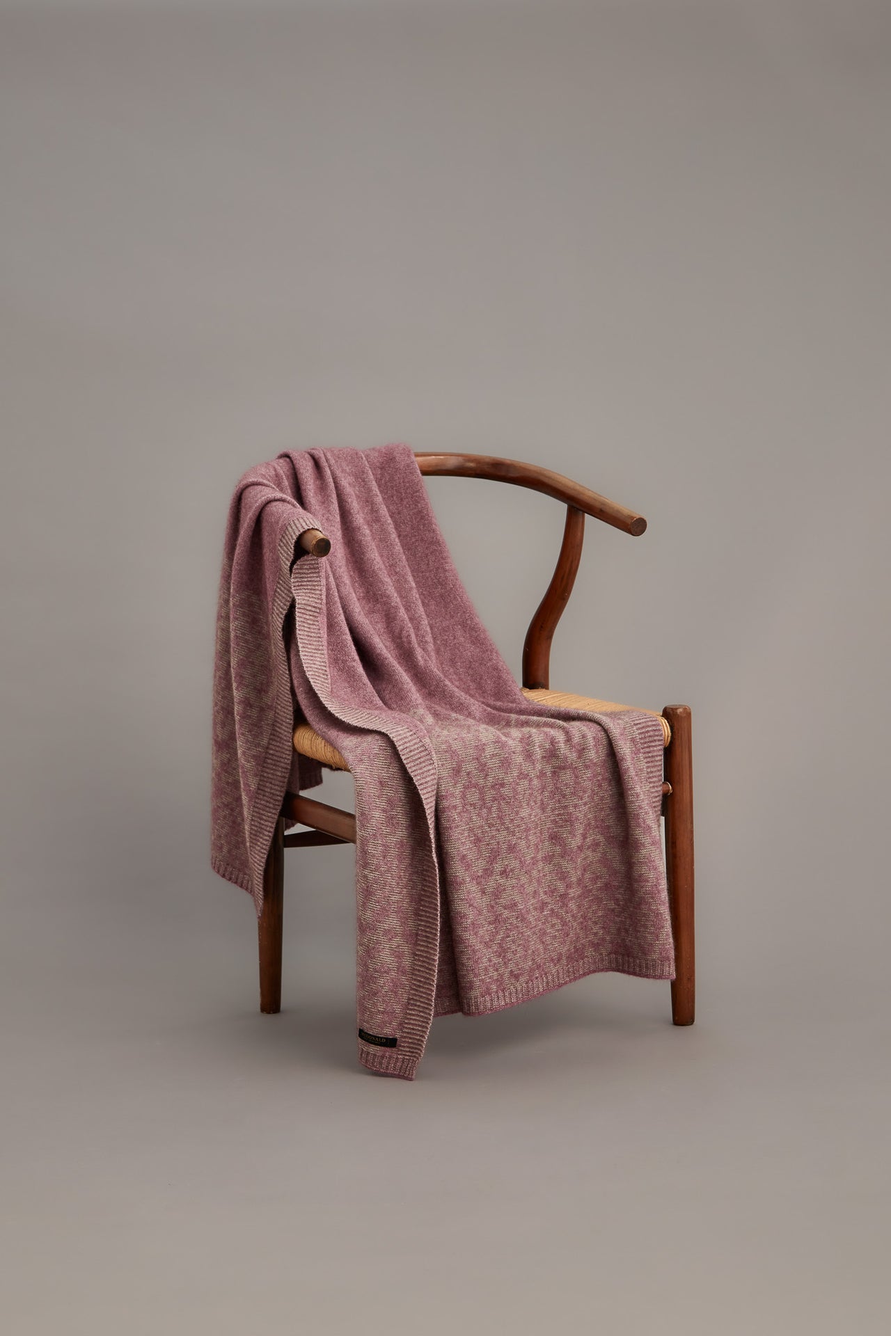 Heather - Possum Merino Fair Isle Throw