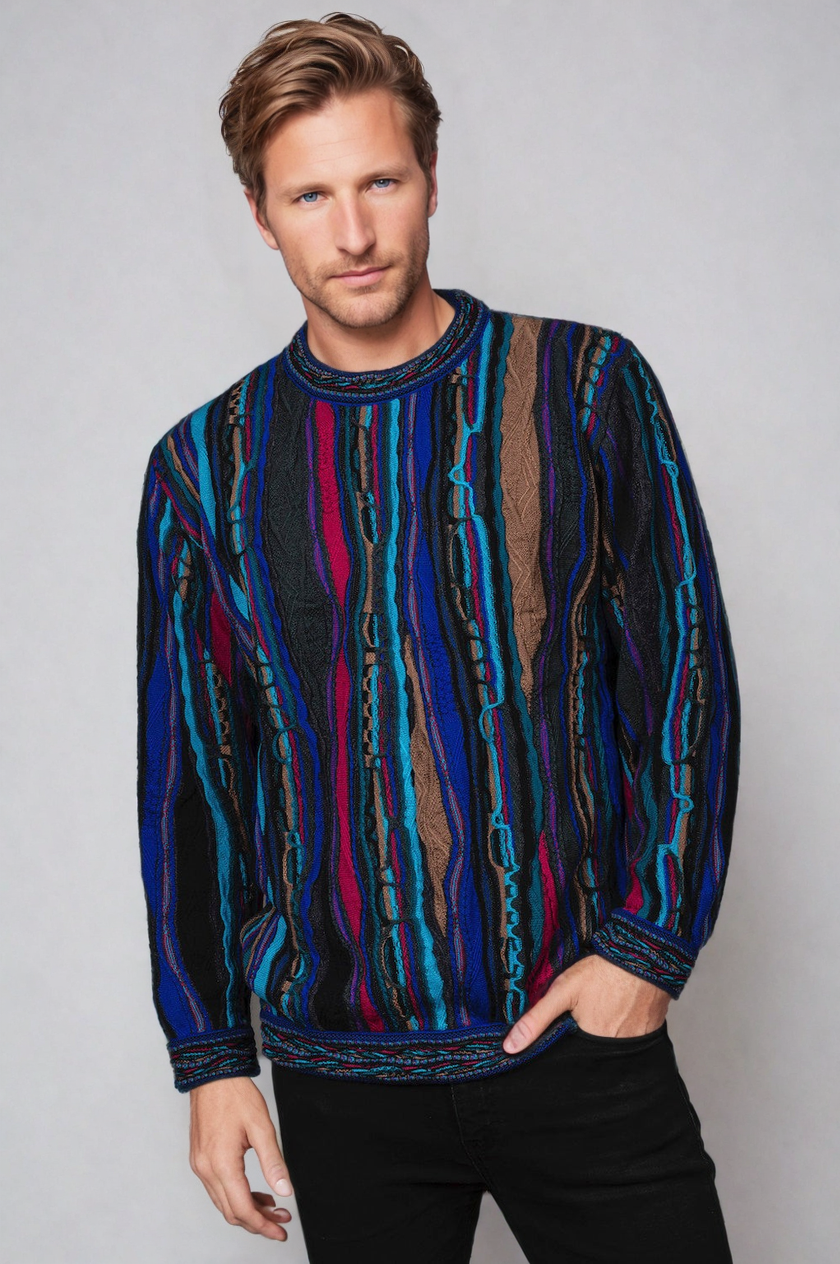 Ocean - Earth Sweater Jumper Merino Wool 3D Geccu Knitwear