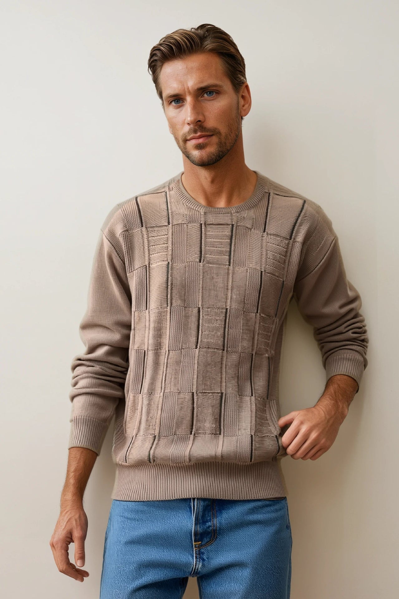 9252 Bark Crew Neck Jumper - Tradewinds By Ansett