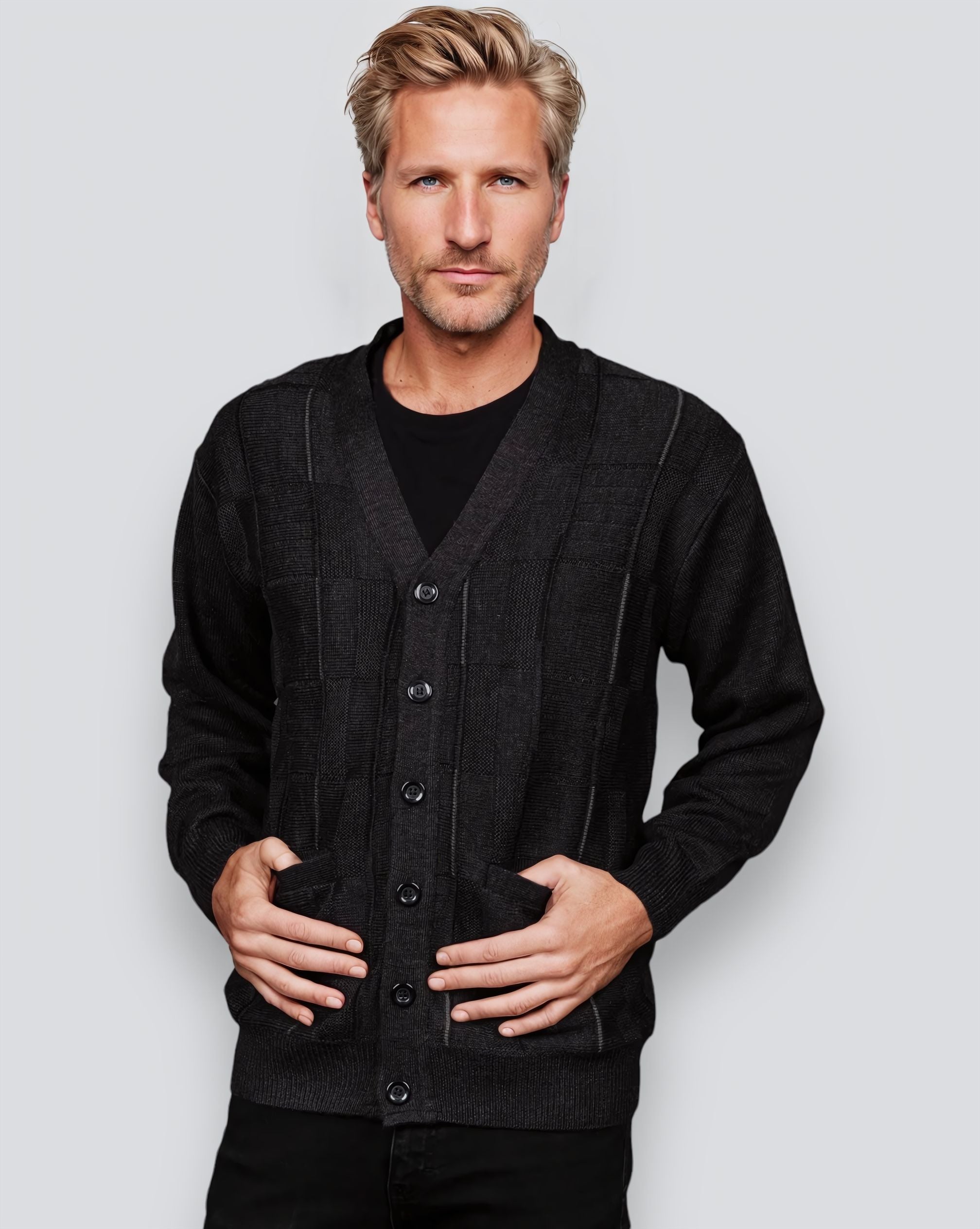 Half sleeve cardigan on sale mens