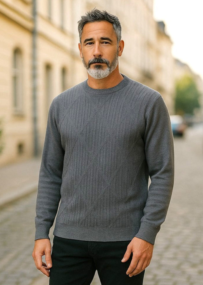 9422 Shale Crew Neck Jumper - Tradewinds By Ansett