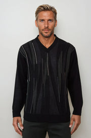 9573 Black V - Tradewinds By Ansett Ansett Plain Knitwear