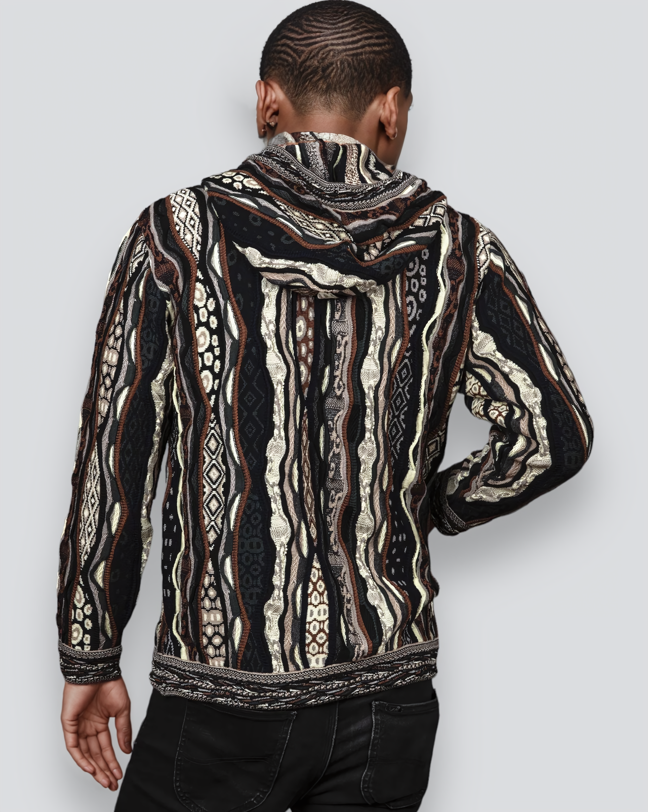 Force - Earth Zip Hood Sweater Jacket Merino Wool 3D Geccu Knitwear