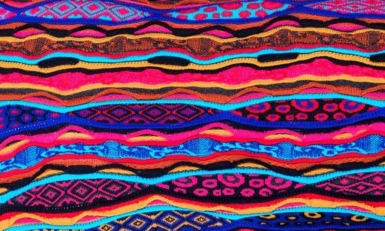 Bright Force Blanket Throw Merino Wool 3D Geccu Knitwear