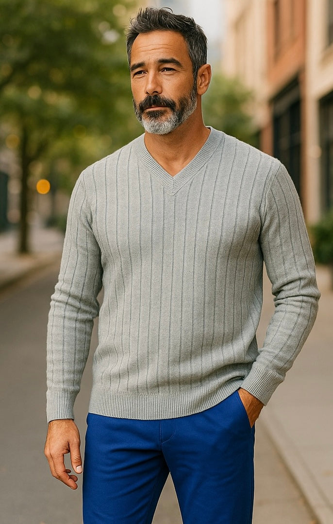 Grey ansett mens wool jumpers