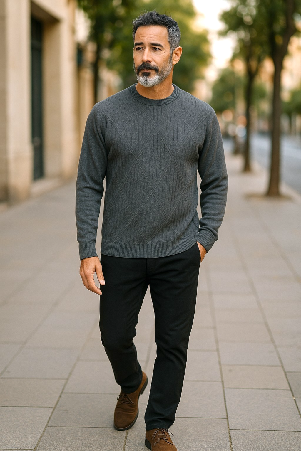 9422 Shale Crew Neck Jumper - Tradewinds By Ansett