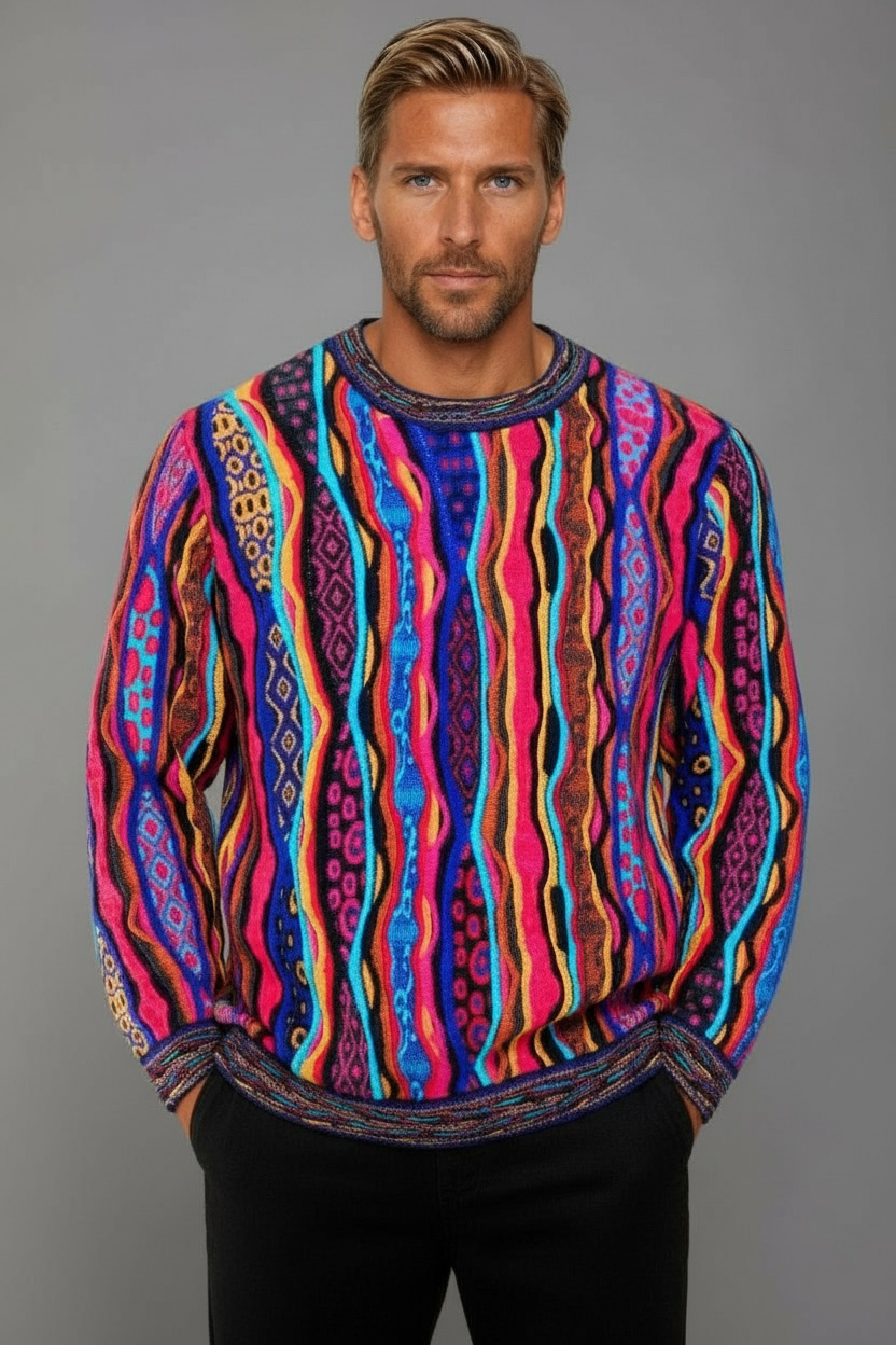 Force - Bright Sweater Jumper Merino Wool 3D Geccu Knitwear