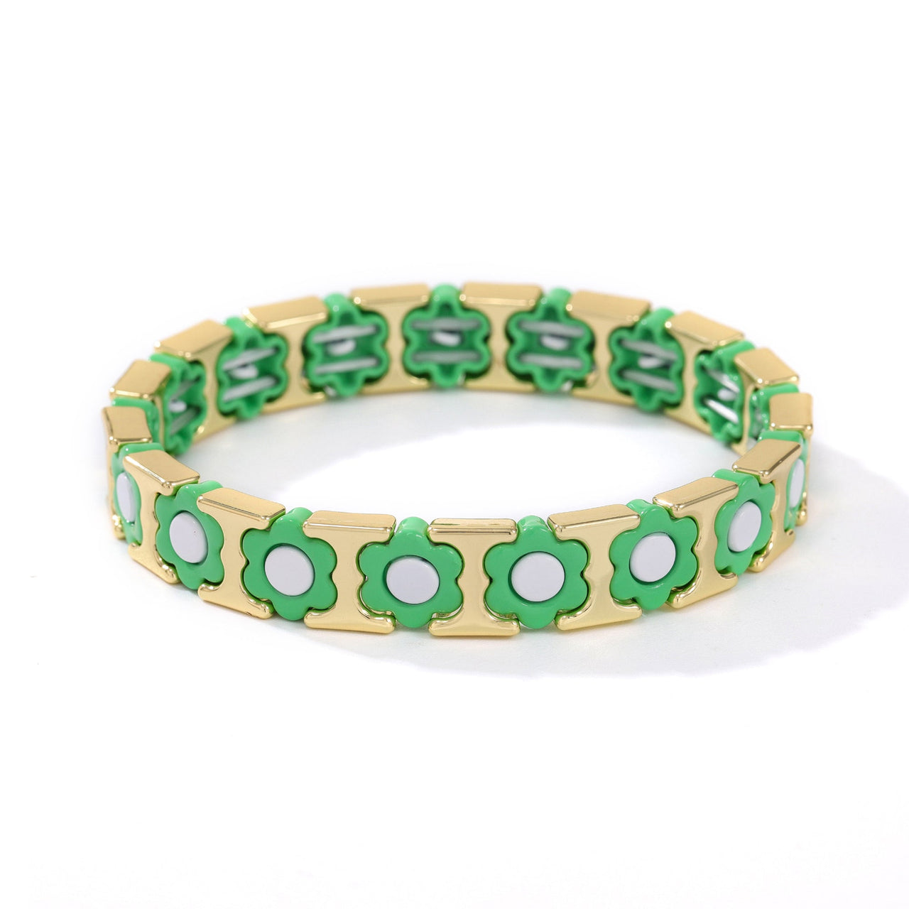 DAISY BRACELET GREEN