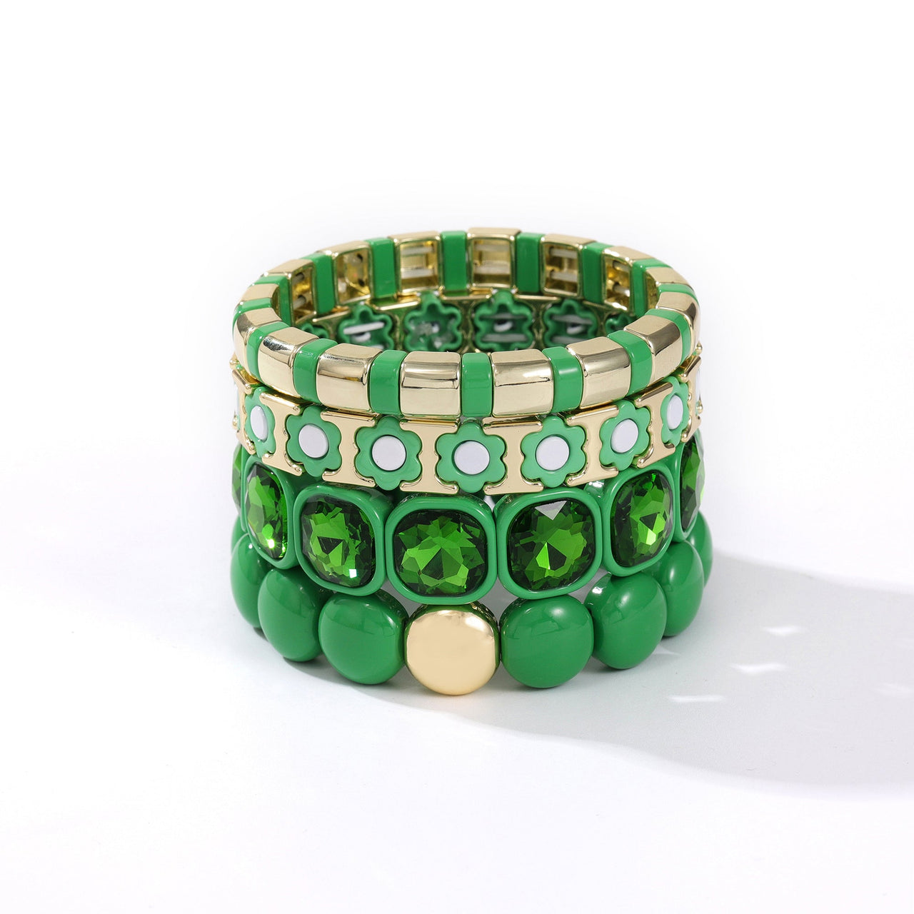 DAISY BRACELET GREEN