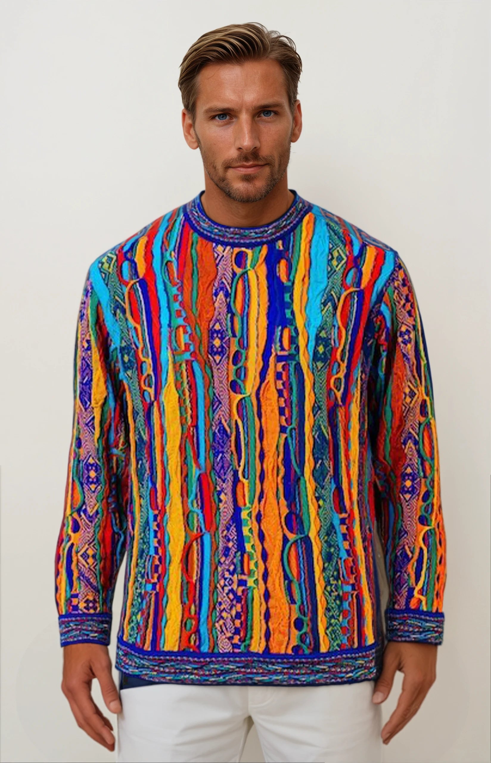 Bright 3D Geccu knitwear sweater jumper merino wool
