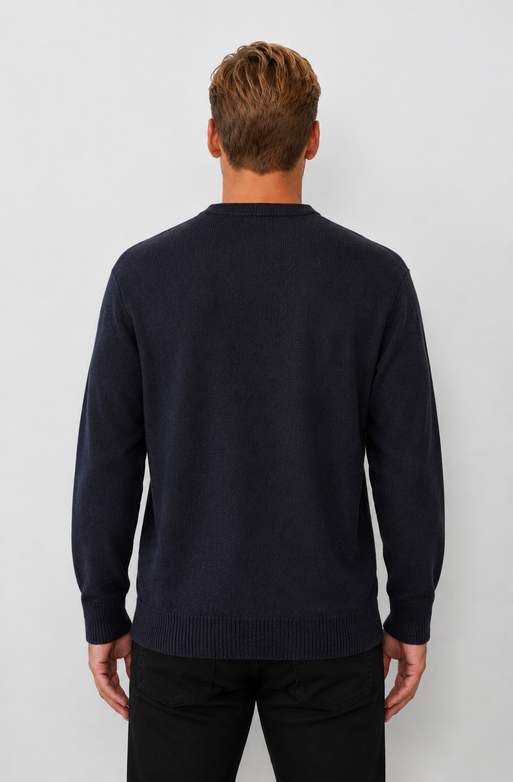9422 Charcoal Crew Neck Jumper - Tradewinds By Ansett