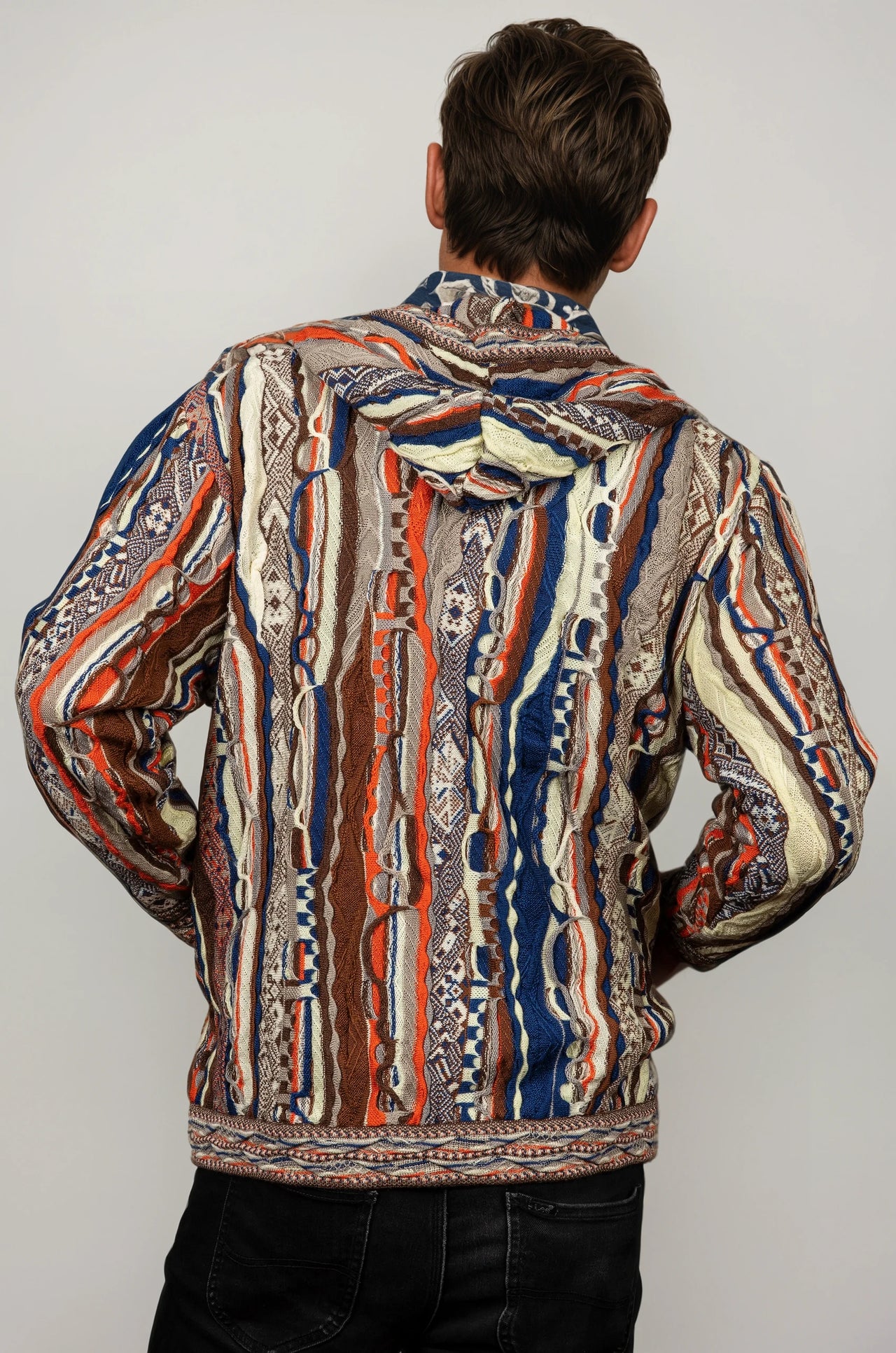 Force - Uluru Zip Hood Sweater Jacket Merino Wool 3D Geccu Knitwear
