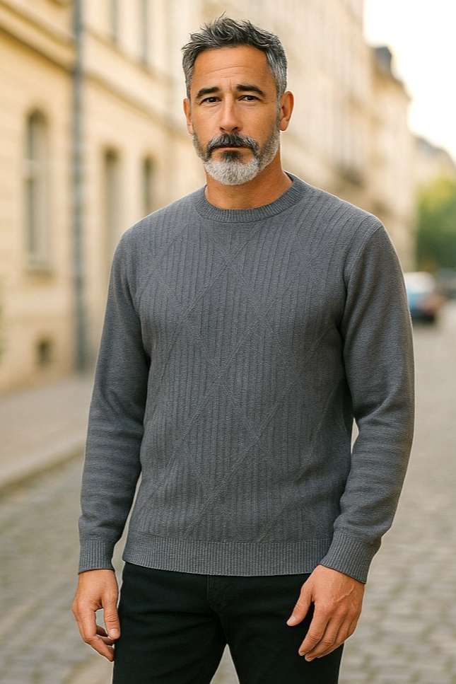 9422 Shale Crew Neck Jumper - Tradewinds By Ansett
