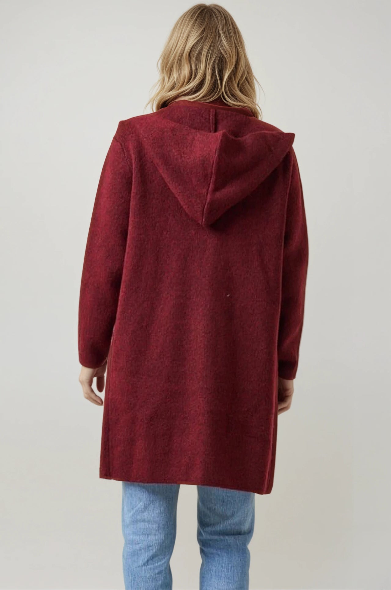 Maroon Oversized Hoodie