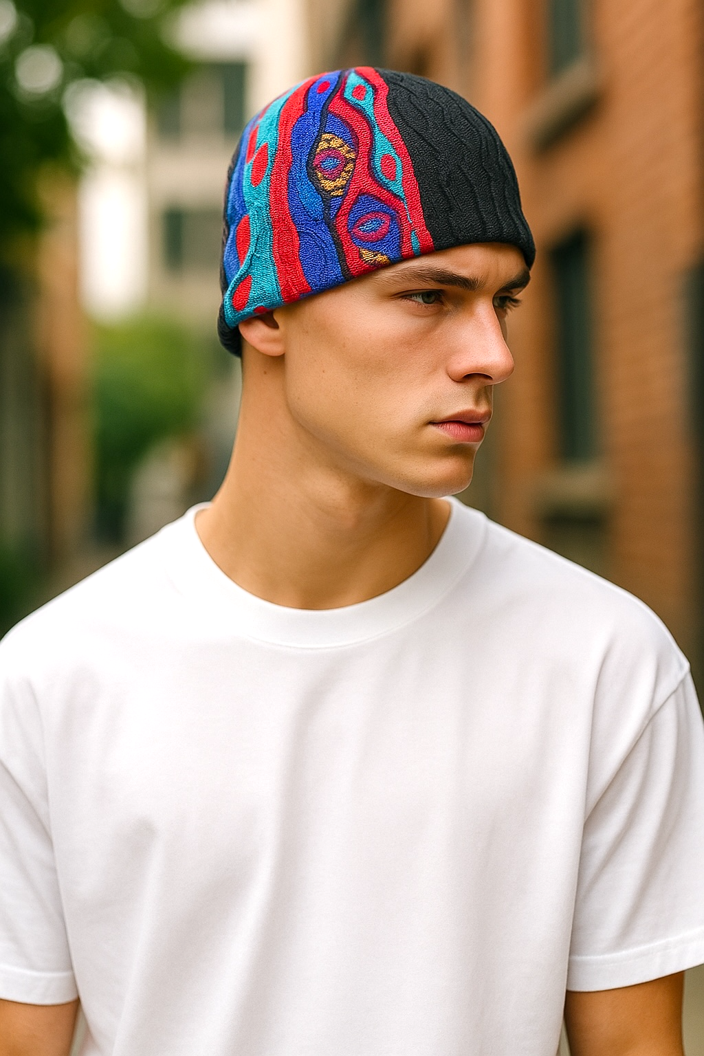 Mati Bright Beanie Merino Wool 3D Geccu Knitwear