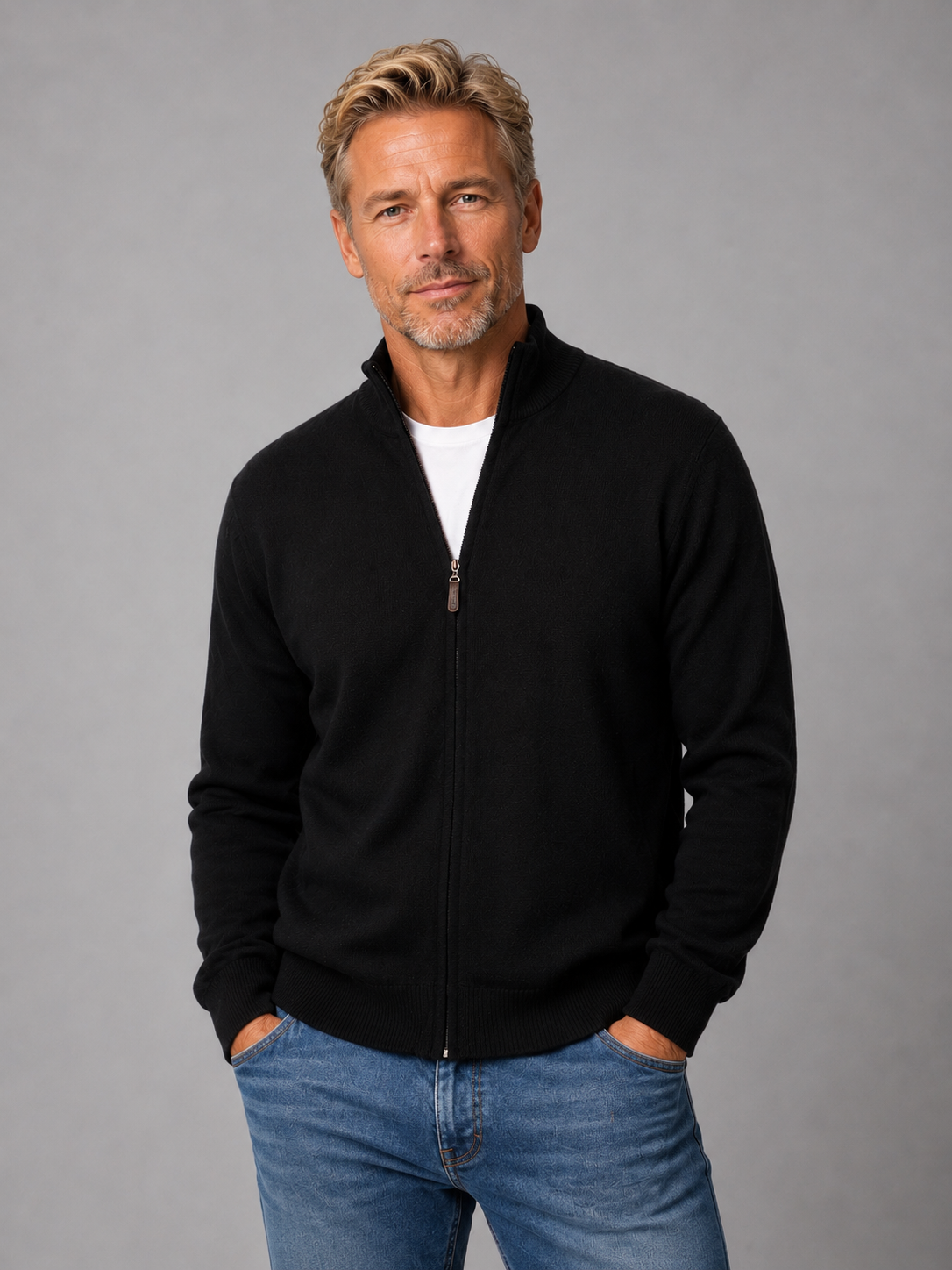 Ansett Men's Merino Wool Jacket - Black