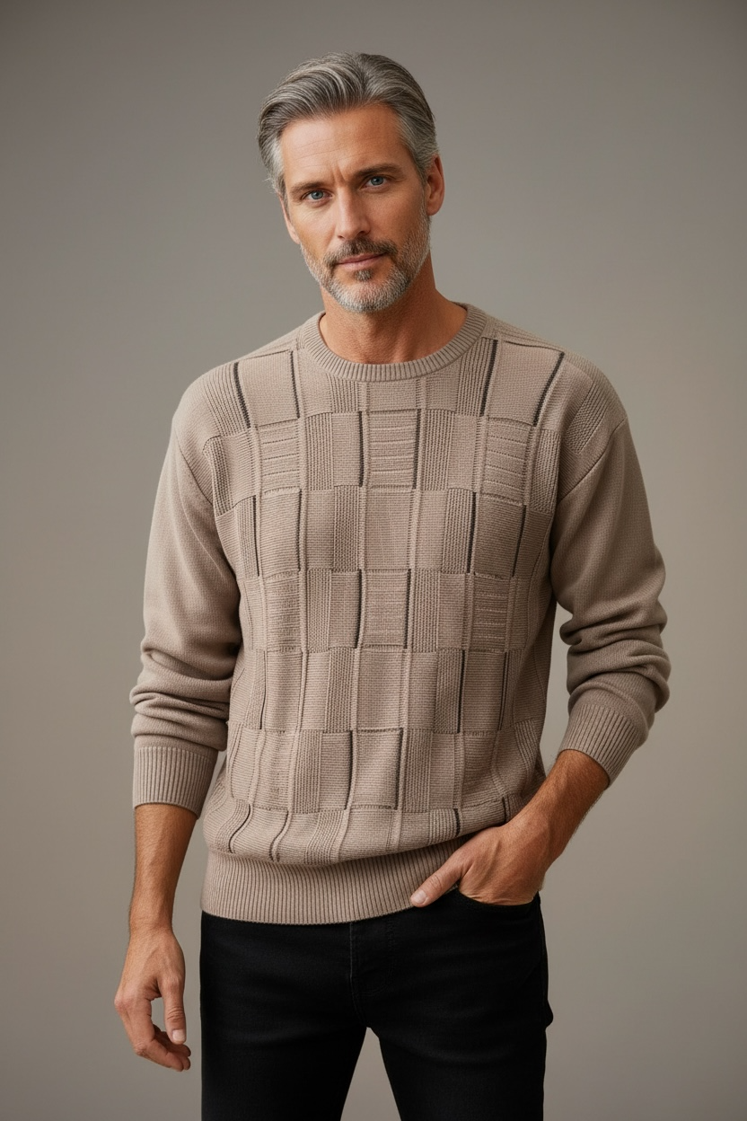 9252 Bark Crew Neck Jumper - Tradewinds By Ansett