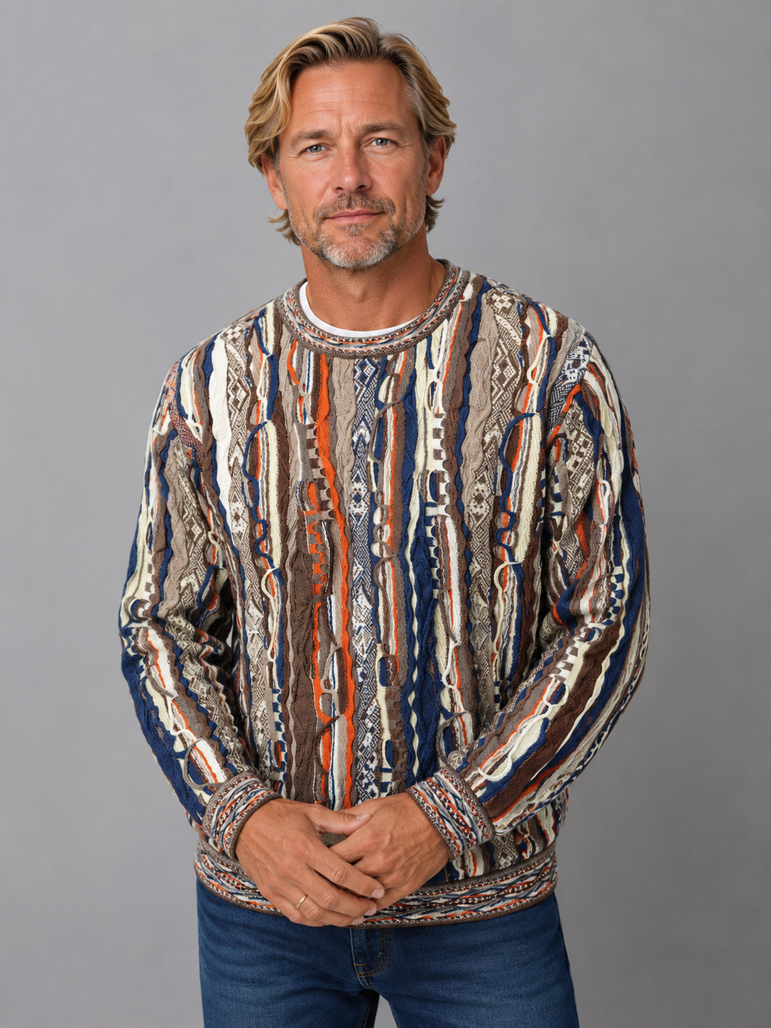 Men's Merino Wool 3D Knit Sweater – Uluru