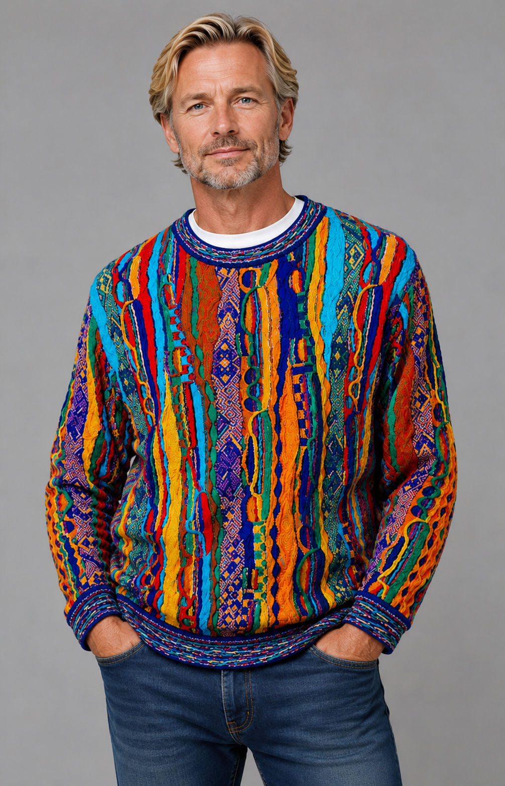 Men's Merino Wool 3D Knit Sweater – Kanga