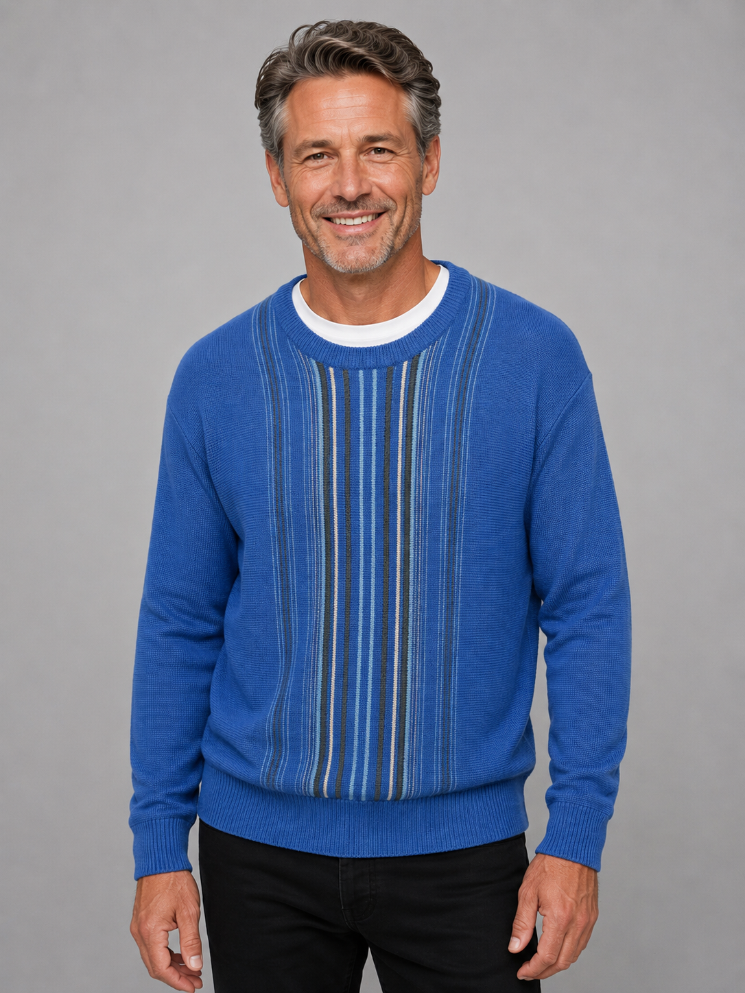 Tradewinds By Ansett Mens Crew Neck Jumper - Cobalt