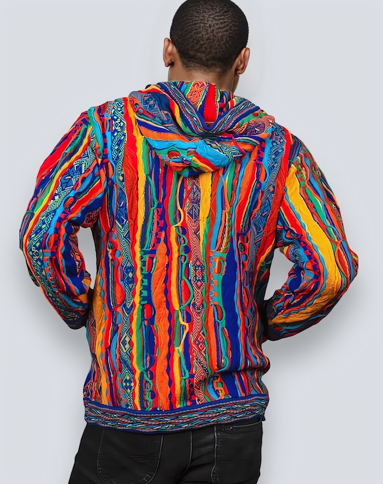 Kanga - Bright Zip Hood Sweater Jacket Merino Wool 3D Geccu Knitwear