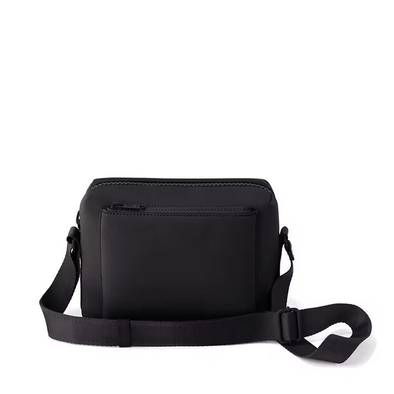 Neoprene Hazel Rectangle Shoulder Bag - Black