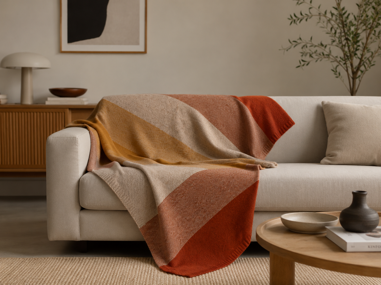 Spice - Possum Merino Ombre Throw