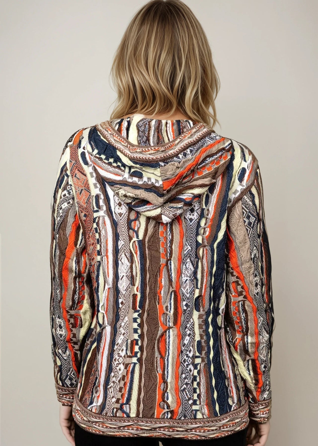Force - Uluru Zip Hood Sweater Jacket Merino Wool 3D Geccu Knitwear