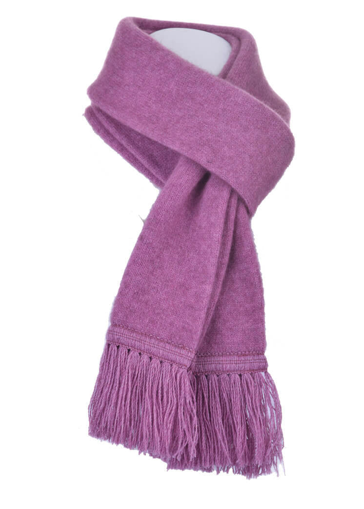 Heather Possum Merino Silk Plain Tubular Scarf