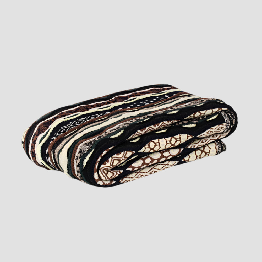 Force Earth Blanket Throw Merino Wool 3D Geccu Knitwear