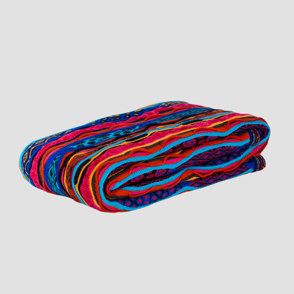 Bright Force Blanket Throw Merino Wool 3D Geccu Knitwear