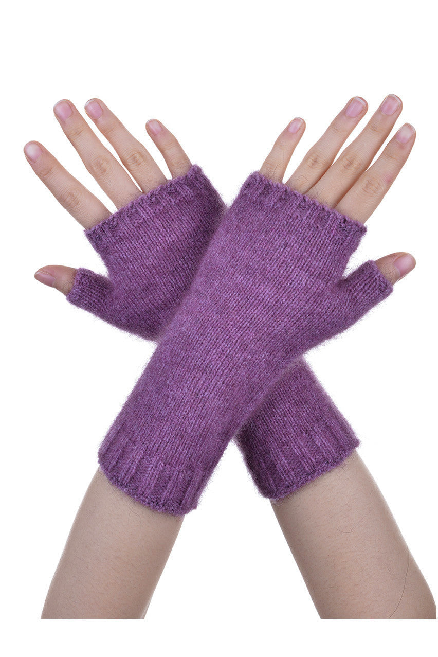 Heather Possum Merino Short Plain Glovelet