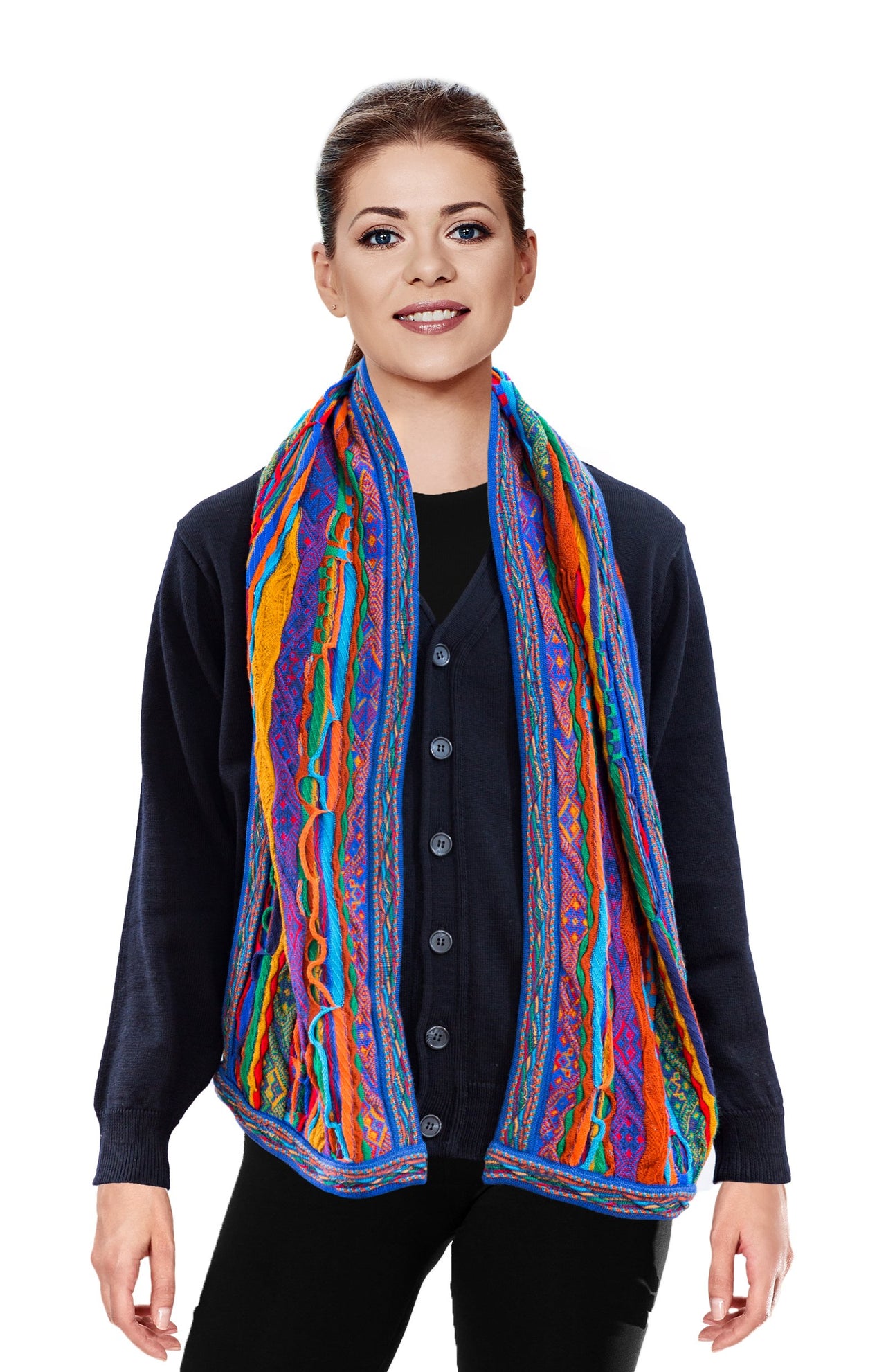 Kanga - Bright Scarf Geccu 3D Multi Colour