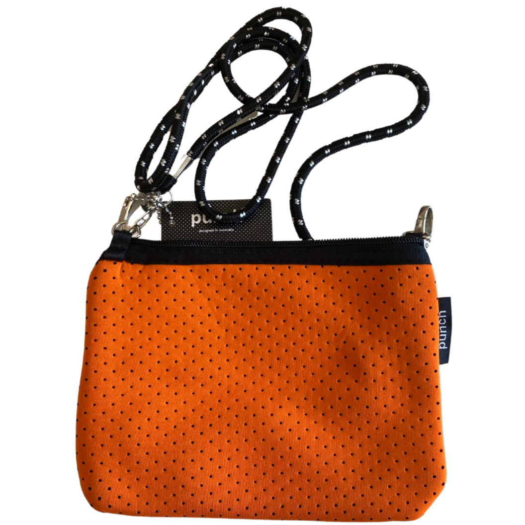 Orange Rectangle Shoulder Bag