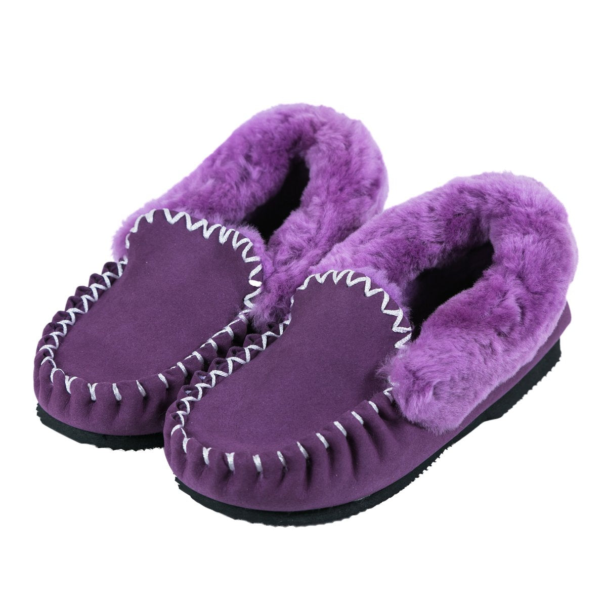 Ladies Purple Sheepskin Moccasins Ugg Boots